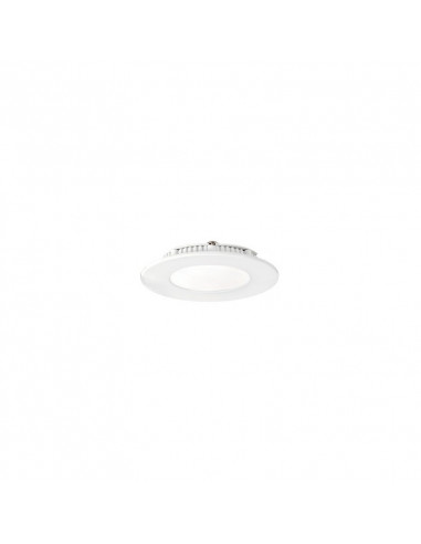 FLAT LED Encastré plat rond fixe blanc 110° LED intégré 5W 4000K 320lm ARIC 50359