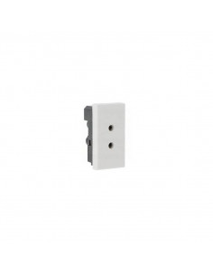 Prise de courant 2 Pôles TBT 3A 15W Mosaic 1 module avec connexion par bornes à vis blanc antimicrobien LEGRAND 077150 2