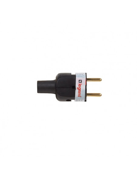 FICHE 2P 16A CAOUT. SD NOIR LEGRAND 050181