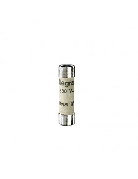 Cartouche industrielle cylindrique type gG 8x32mm sans voyant 16A LEGRAND 012316