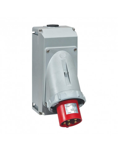 Socle Fiche inclinée P17 IP66/67 63A 380V~ à 415V~ 3P+N+T LEGRAND 555519