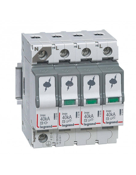 PARAFOUDRE T2 40KA 3P+N NG LEGRAND 412245