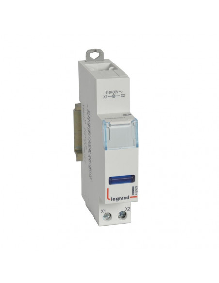 Voyant à LED CX³ simple 110V~ à 400V~ bleu 1 module LEGRAND 412929