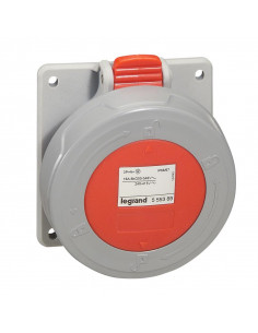 Prise à entraxes unifiés P17 IP66/67 16A de 380V~ à 415V~ 3P+T LEGRAND 555388