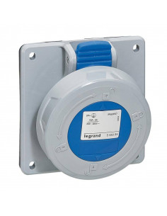 Prise Tableau à entraxes unifiés P17 IP66/67 32A de 200V à 250V 2P+T LEGRAND 555484