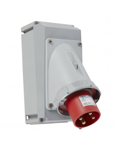 SOCLE CON. 63A 3P+T 400V IP67 LEGRAND 555518