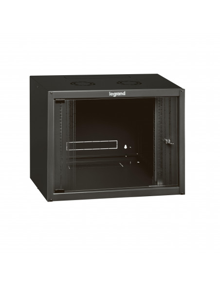 Coffret fixe 19 pouces livré monté Linkeo capacité 12U 625x600x450mm LEGRAND 646202