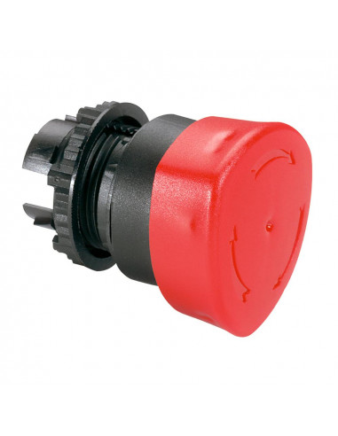 Coup de poing Ø40 pousser-tourner coupure d'urgence IP69 Osmoz composable rouge LEGRAND 023882