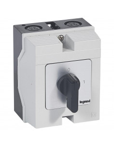 Commutateur à cames interrupteur marche/arrêt PR17 2 pôles 2 contacts boîtier 96x120mm LEGRAND 027716
