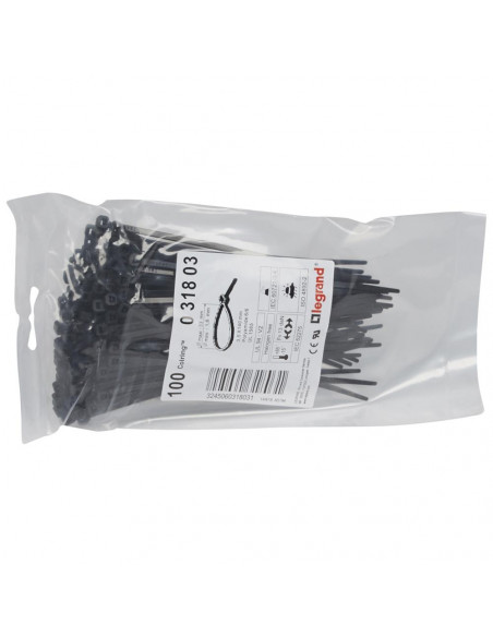100 Colring Noir 3,5mmX140mm LEGRAND 031803
