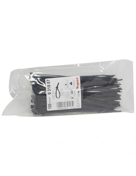 100 Colliers Colring largeur 4,6mm longueur 180mm en sachet noir LEGRAND 031807