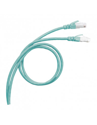 CORDON CAT8 S/FTP LSZH AQUA 2M LEGRAND 033703