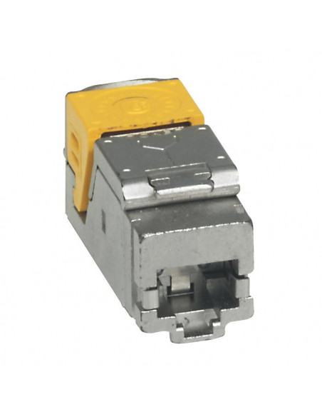 6 connecteurs RJ45 haute densité catégorie 6A STP LCS³ pour panneau de brassage droit et en angle LEGRAND 033775
