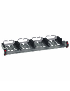 Panneau de brassage droit 19 pouces 1U LCS³ à fixation automatique Soluclip nu à équiper de cassettes LEGRAND 033791