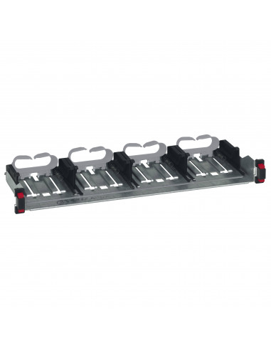 Panneau de brassage droit 19 pouces 1U LCS³ à fixation automatique Soluclip nu à équiper de cassettes LEGRAND 033791