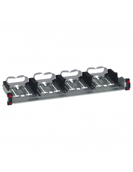Panneau de brassage droit 19 pouces 1U LCS³ à fixation automatique Soluclip nu à équiper de cassettes LEGRAND 033791