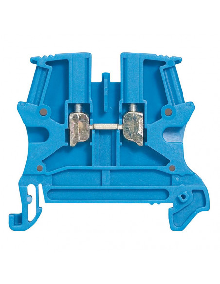 Bloc de jonction de passage à vis viking 3 avec 1 jonction 1 entrée 1 sortie section 6mm² pas 8mm bleu LEGRAND 037102