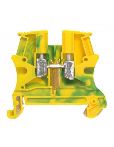 Bloc de jonction conducteur de protection à vis viking 3 avec 1 jonction 1 entrée 1 sortie section 2,5mm² pas 5mm LEGRAND 037170