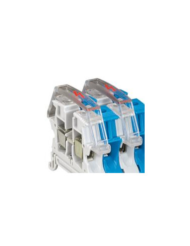 Ecran protection unipolaire bloc de jonction à vis viking 3 avec 1 entrée 1 sortie pas 5mm et 6mm LEGRAND 037565