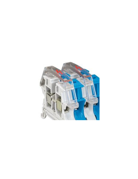 Ecran protection unipolaire bloc de jonction à vis viking 3 avec 1 entrée 1 sortie pas 5mm et 6mm LEGRAND 037565