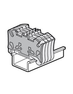 Cloison terminale pour blocs de jonction à ressort viking 3 avec 1 entrée 1 sortie pas de 5mm LEGRAND 037586