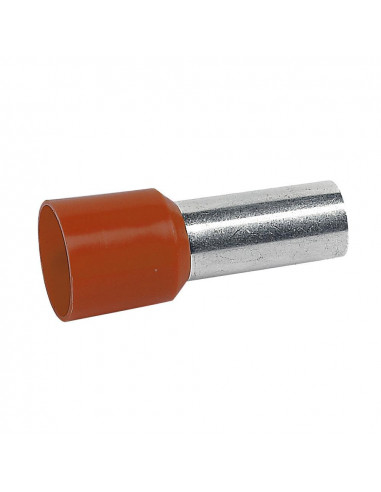 100 Embouts de câblage à collerette isolante Starfix simple unitaire pour conducteurs section 10mm² brun LEGRAND 037669