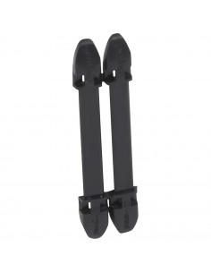 100 Porte-repères noir Duplix 7 caractères LEGRAND 038450