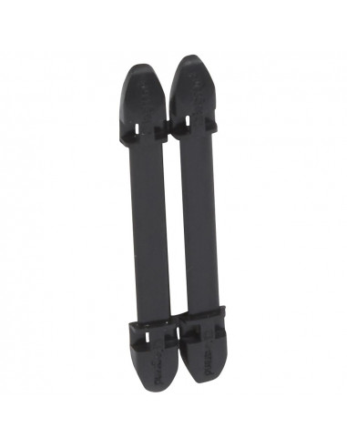 100 Porte-repères noir Duplix 7 caractères LEGRAND 038450