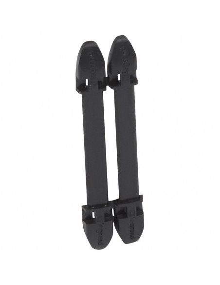 100 Porte-repères noir Duplix 7 caractères LEGRAND 038450