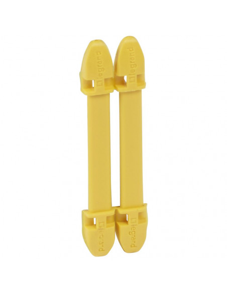 100 Porte-repères jaune Duplix 7 caractères LEGRAND 038454