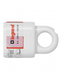 Prolongateur 2 Pôles 6A Anneau Plastique Blanc LEGRAND 050166