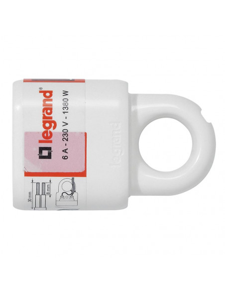 Prolongateur 2 Pôles 6A Anneau Plastique Blanc LEGRAND 050166