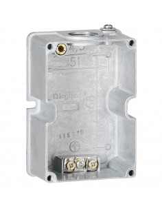 Boîtier réversible Hypra pour prise 3P+T et 3P+N+T IP44 16A métal LEGRAND 052269
