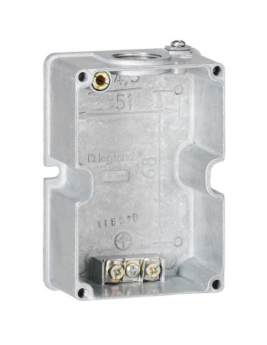 Boîtier réversible Hypra pour prise 3P+T et 3P+N+T IP44 16A métal LEGRAND 052269