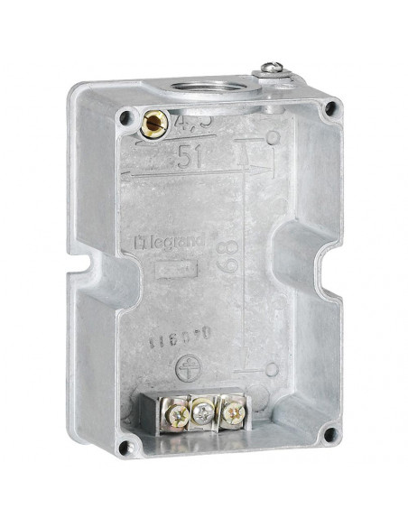 Boîtier réversible Hypra pour prise 3P+T et 3P+N+T IP44 16A métal LEGRAND 052269