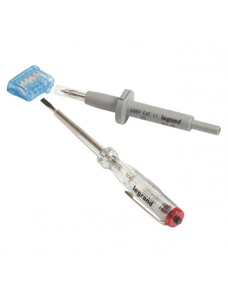 Tournevis testeur lumineux 110V~ à 250V~ pour repérer la phase LEGRAND 093081