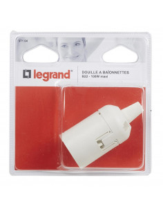 DOUILLE B22 BLANC CONN.AUTO LEGRAND 097104