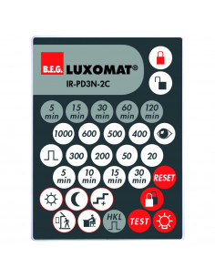 Mini Telecommande Pd3N-2C B.E.G LUXOMAT IR-PD3N-2C 92115