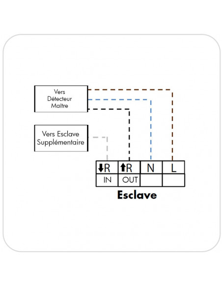 Détecteur présence Esclave 24M Apparent B.E.G LUXOMAT PD4-S-AP 92142