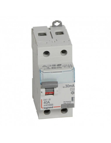 INTERRUPTEUR DIFFERENTIEL DX3-ID 2P 40A AC 30MA LEGRAND 411505