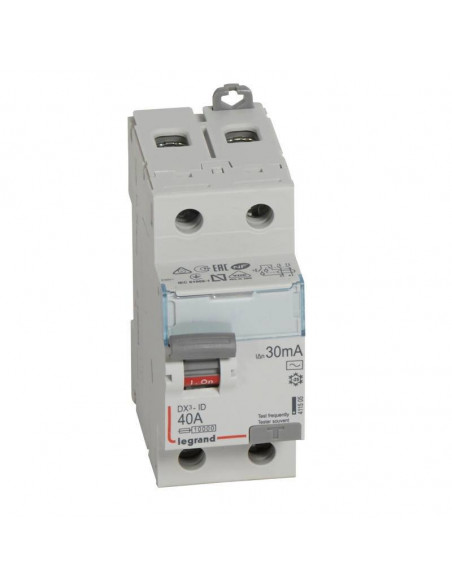 INTERRUPTEUR DIFFERENTIEL DX3-ID 2P 40A AC 30MA LEGRAND 411505