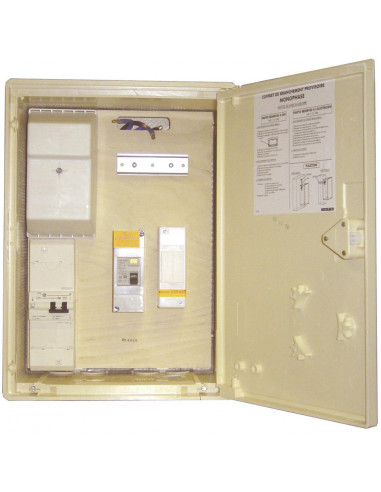 COFFRET DE BRANCHEMENT PROVISOIRE MONOPHASE 10/45A  MICHAUD P490