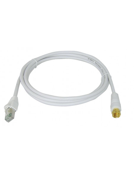 CORDON RJ45/FICHE F TV SAT Lg 2m  MICHAUD Q296