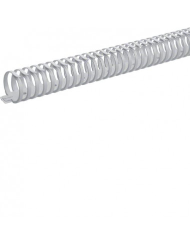 Goulotte de câblage flexible autocollante sans halogene 40mm L 500mm gris clair HAGER L2242