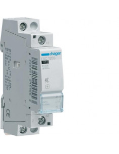 Contacteur silencieux 25A 2 contacts à Fermeture Bobine 230V HAGER ESC125S