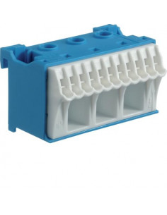 Bornier neutre sanvis 11x4mm2 + 3x25mm2 HAGER KN14N