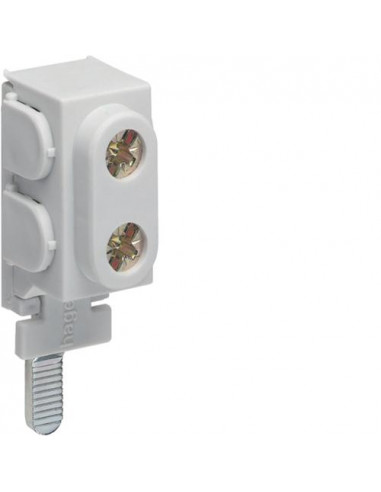 Borne de raccordement 1 Pôle languette 2x25mm² HAGER KF83B