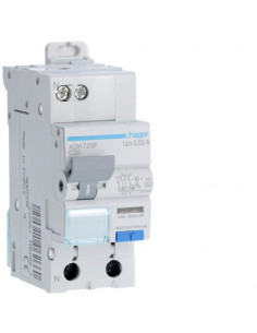 Disjoncteur différentiel 1P+N 3kA C-20A 30mA type Haute Immunité HAGER ADH720F