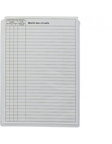 Jeu de 10 pochettes à plan A5 transparentes HAGER GZ06A
