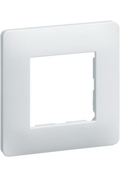 Essensya Plaque 1 poste Blanc HAGER WE401
